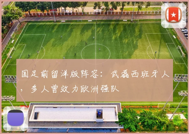国足前留洋版阵容：武磊西班牙人，多人曾效力欧洲强队